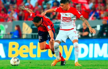 DIM recibe a Santa Fe en la final de la Liga Betplay-1. FOTO CAMILO SUÁREZ