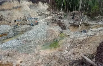 La minería ilegal sigue siendo una de las principales amenazas para líderes ambientales y comunidades en Colombia, según el más reciente informe de Global Witness. Imagen: Colprensa. 