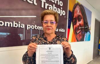 La ministra de Trabajo, Gloria Inés Ramírez, le ordenó a Colmotores mantener el vínculo laboral de la totalidad de los trabajadores. FOTO cortesía MinTrabajo