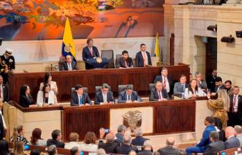 El presidente Gustavo Petro instaló las sesiones del Congreso, este jueves 20 de julio. FOTO EL COLOMBIANO