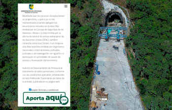 De acuerdo a lo expresado por el gobernador de Antioquia, los recursos irán a parar al Túnel del Toyo (imagen) y el intercambio vial de primavera. FOTOS: MANUEL SALDARRIAGA
