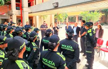 En las instalaciones de la Universidad de Medellín se está realizando el intercambio de conocimientos entre CSI Miami y la Policía Nacional de Colombia. FOTO: CORTESÍA