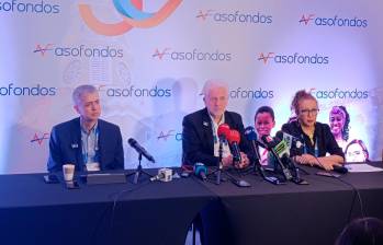 “Consideramos que el corazón de la reforma debe estar basado en el ahorro”, dijo Santiago Montenegro, presidente de Asofondos (centro). FOTO EL COLOMBIANO