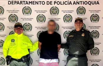 Hombre de 31 años que le disparó a su pareja en Antioquia. FOTO: CORTESÍA POLICÍA