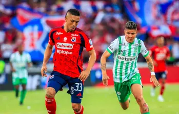 En la imagen aparecen Daniel Londoño, del DIM, y Jorman Campuzano, de Nacional, dos hombres de experiencia para los equipos antioqueños que tendrán continuidad en este 2026.