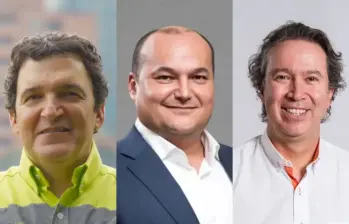 Esteban Calle, Mauricio Ossa y Ricardo Sierra. FOTO: Tomada de LR.