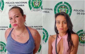 Alias “Pepa Pig” y “La Gata” fueron las asaltantes del atraco a una mujer en el centro de Bucaramanga que quedó registrado en un video. FOTOS: @PoliciaBmanga 
