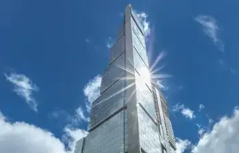 Un hombre cayó desde el piso 40 en el edificio Bacatá, el más alto de Bogotá. Imagen tomada de Colprensa.