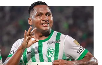 Alfredo Morelos, una de las fichas clave que quiere retener Nacional para 2026. FOTO JUAN ANTONIO SÁNCHEZ