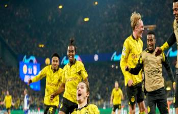 El delantero alemán del Borussia Dortmund Niclas Fullkrug marcó el gol del empate en la serie. FOTO Tomada de ‘X’: @BVB