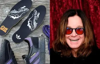 Este es el modelo que diseñó adidas en homenaje a Ozzy Osbourne FOTO GETTY Y JOE LING