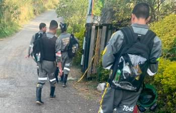 Los heridos son guardas se seguridad de una empresa privada que presta su servicios a la multinacional minera. FOTO: Cortesía Denuncias Antioquia
