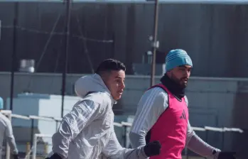 James ya entrena a la par de sus compañeros en el Minnesota United. FOTO @MNUFC