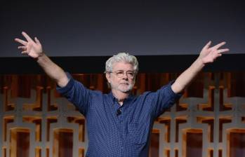 El cineasta estadounidense George Lucas, es sobre todo conocido por crear las franquicias de Star Wars e Indiana Jones. Foto Getty. 