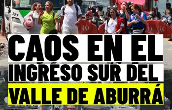 Bloqueo en la vía Caldas-Medellín: transportadores exigen soluciones urgentes a la movilidad