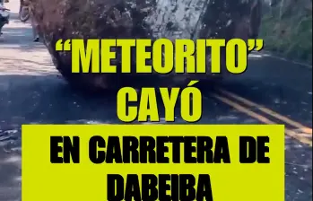 “Meteorito” que cayó en Dabeiba casi aplasta a motociclistas