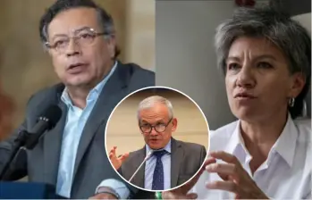 Gustavo Petro y Claudia López cruzan acusaciones por la presencia de Carlos Ramón González en el Gobierno, en medio del escándalo de corrupción de la UNGRD. Imagen: Colprensa. 