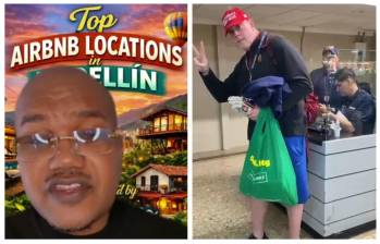 A la izquierda alias Chill Capo, el supuesto influencer gringo. A la derecha Samuel McVey, implicado en desmanes en los colegios de Las Palmas y Llanogrande. FOTO: Cortesía