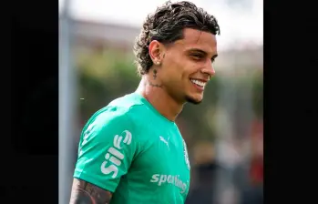 El antioqueño Richard Ríos ha sido uno de los jugadores mejor calificados en el Palmeiras durante el Mundial de Clubes. FOTO TOMADA X@Palmeiras