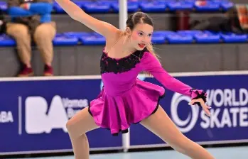 Sara Bedoya Pineda en acción durante una de las competencias internacionales en las que ha estado. Desde el lunes competirá en Buenos Aires, Argentina. FOTO CORTESÍA 
