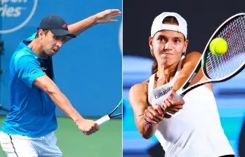 Daniel Galán y Emiliana Arango ocupan los puestos 122° y 85° en los ranking ATP y WTA, respectivamente. FOTOS: GETTY