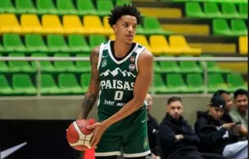 El colombo-venezolano, Luis Almanza, es uno de los jugadores titulares de Paisas que busca el título en la serie ante Cimarrones. FOTO CAMILO SUÁREZ