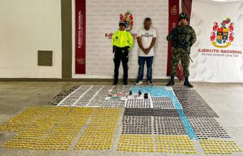 Alias H se encargaba de distribuir droga a los microtraficantes de El Santuario y Cocorná. FOTO: CORTESÍA FUERZAS MILITARES