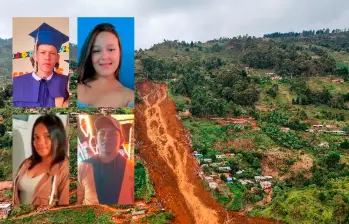 Juan David Lozano Hernández (arriba, izq.), Carolina Ciro Castro (arriba, der.), Meleidys Martínez Oquendo (abajo, izq.) y César Hoyos Cantero (abajo, der.) son cuatro de las víctimas cuyos familiares vivían en el Oriente antioqueño o en el departamento de Córdoba. FOTOS: Camilo Suárez y cortesía