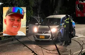 Dentro de este carro fue baleado Juan Pablo Estrada Builes, de 27 años, conocido como Mono Rolex y quien había sido capturado en 2019 por formar parte de la banda Los Rolex. FOTOS: CORTESÍA
