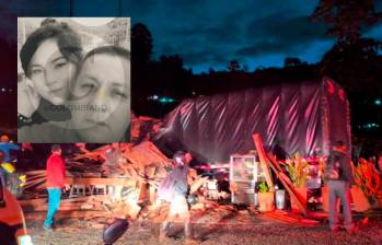 Flor Nelly Ospina Rendón, de 39 años, y Servio Marino Chaves Burbano, de 57, fueron las dos víctimas del accidente ocasionado por un camión que envistió el carro en el que iban y luego colisionó contra un restaurante en Caldas, Antioquia. FOTOS: CORTESÍA QUINDÍO NOTICIAS