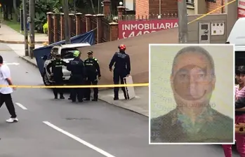 A Henry Ocampo Suaza, de 55 años, lo asesinaron cuando se había bajado de su carro para dejar un electrodoméstico que se le había dañado. Lo venían siguiendo desde el Centro Comercial El Tesoro, donde había estado en un gimnasio. FOTOS: LAURA ROSA JIMÉNEZ VALENCIA Y CORTESÍA