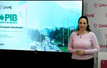 Piedad Urdinola, directora del Dane, presentó los resultados del PIB a junio de 2025. FOTO tomada de YouTube