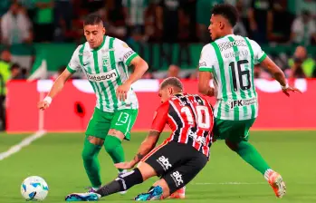 Nacional recibe a Sao Paulo en el Atanasio. FOTO MANUEL SALDARRIAGA