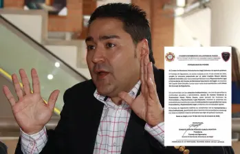 El político y bombero Misael Cadavid, hoy involucrado en un escándalo de corrupción. FOTO: EL COLOMBIANO