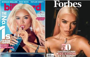 Karol G es la portada de las revistas Billboard y Forbes. FOTOS: Cortesía