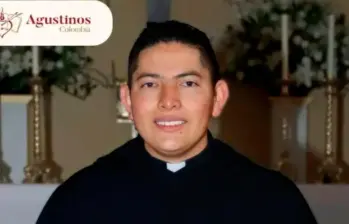 Él es el padre fray Carlos Saúl Jaimes, de 30 años. FOTO: Tomada de Facebook Agustinos Vocaciones de Colombia