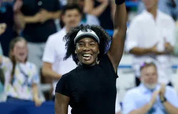 Venus Williams, de 45 años, regresó a las canchas después de . FOTO: TOMADA DEL X DE @USOpen