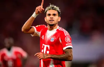 El futbolista colombiano Luis Díaz suma 22 goles y 18 asistencias esta temporada con el Bayern Múnich alemán. De ellos, cuatro tantos han sido en Champions. Foto: Bayern Múnich