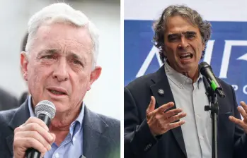 A la izquierda, el expresidente Álvaro Uribe; derecha, el exgobernador Sergio Fajardo. Foto: Colprensa