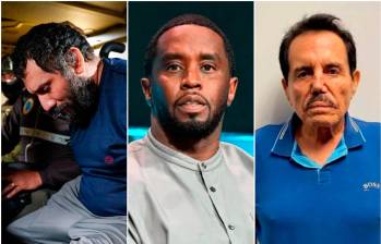 José Adolfo Macías, ‘Fito’, Sean ‘Diddy’ Combs e Ismael ‘El mayo’ Zambada, todos presos en el MDC de Nueva York. FOTOS: Tomada de X @DefensaEC, Getty y cortesía