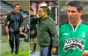 El cuadro verde no tiene un entrenador colombiano desde que Jhon Bodmer dejó la dirección técnica del equipo. Juan Carlos Osorio es uno de los más opcionados. FOTOS: MANUEL SALDARRIAGA, JAIME PÉREZ Y EL COLOMBIANO