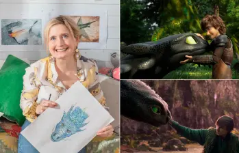 La cinta de live-action (con personajes reales) de Cómo entrenar a tu dragón se estrena este jueves en Colombia. Foto cortesía Heather Chuter y Universal Pictures. 