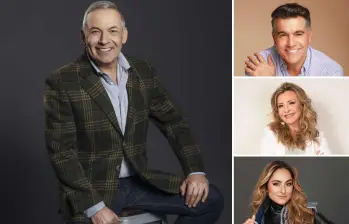 César Escola, Carlos Calero, Marcela Moreno y Nara, cantarán en Medellín el 17 de mayo. FOTOS Cortesía