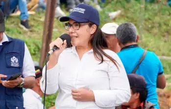Ella es Diana Carolina Cabanillas Valencia, alcaldesa de Cajibío, Cauca. FOTO: Tomada de Facebook Alcaldía Municipal de Cajibío
