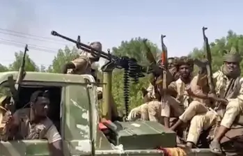 Paramilitares sudaneses. FOTO: Captura video redes sociales 