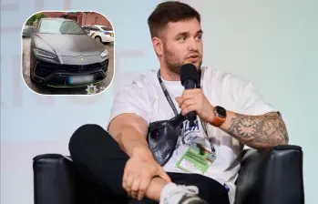 Le quitaron la vida al influencer ucraniano Konstantin ‘Kudo’ Ganich en su Lamborghini. FOTO: Tomada de Instagram @Konstantin_Kudo
