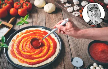 Una buena pizza debe tener una salsa hecha con tomates frescos. FOTO GETTY Una buena pizza debe tener una salsa hecha con tomates frescos. FOTO GETTY