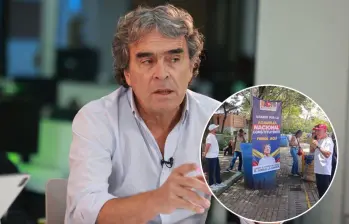 El candidato presidencial Sergio Fajardo busca que se lleve a la urnas la iniciativa de un artículo de estabilidad constitucional. Fotos: Manuel Saldarriaga Quintero - EL COLOMBIANO