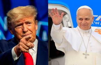 Donald Trump criticó al papa León XIV por su postura frente a la guerra de Medio Oriente, el pontífice le respondió. Fotos: Getty Images