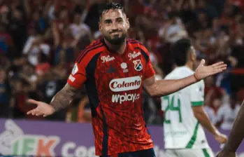 El delantero polaco argentino, de 32 años, es el goleador del DIM y de la liga colombiana, además fue uno de los anotadores en el partido contra Bucaramanga en el Atanasio. FOTO: Redes sociales @DIM_Oficial El delantero polaco argentino, de 32 años, es el goleador del DIM y de la liga colombiana, además fue uno de los anotadores en el partido contra Bucaramanga en el Atanasio. FOTO: Redes sociales @DIM_Oficial